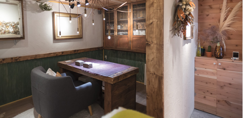 フェリーチェは日頃の疲れを忘れられる空間を目指しています